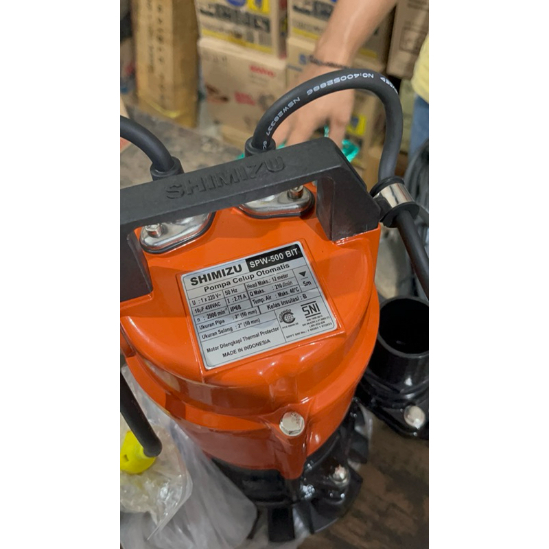 Pompa Sedot banjir Pompa Celup output 2 inch - Shimizu SPW 500 bit Pompa Celup Shimizu SPW 500 BIT P