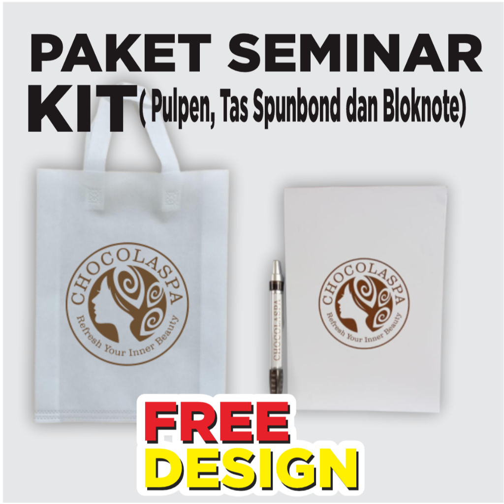 Paket Seminar KIT (Tas Spunbond, Pulpen Pencet dan Blocknote)