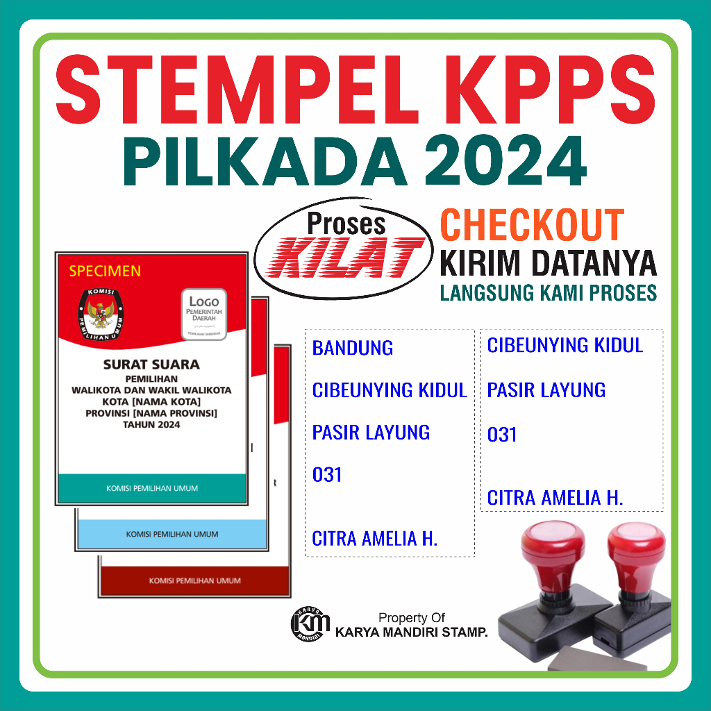 

Stempel pilkada stempel kpps ukuran sesuai aturan KPU