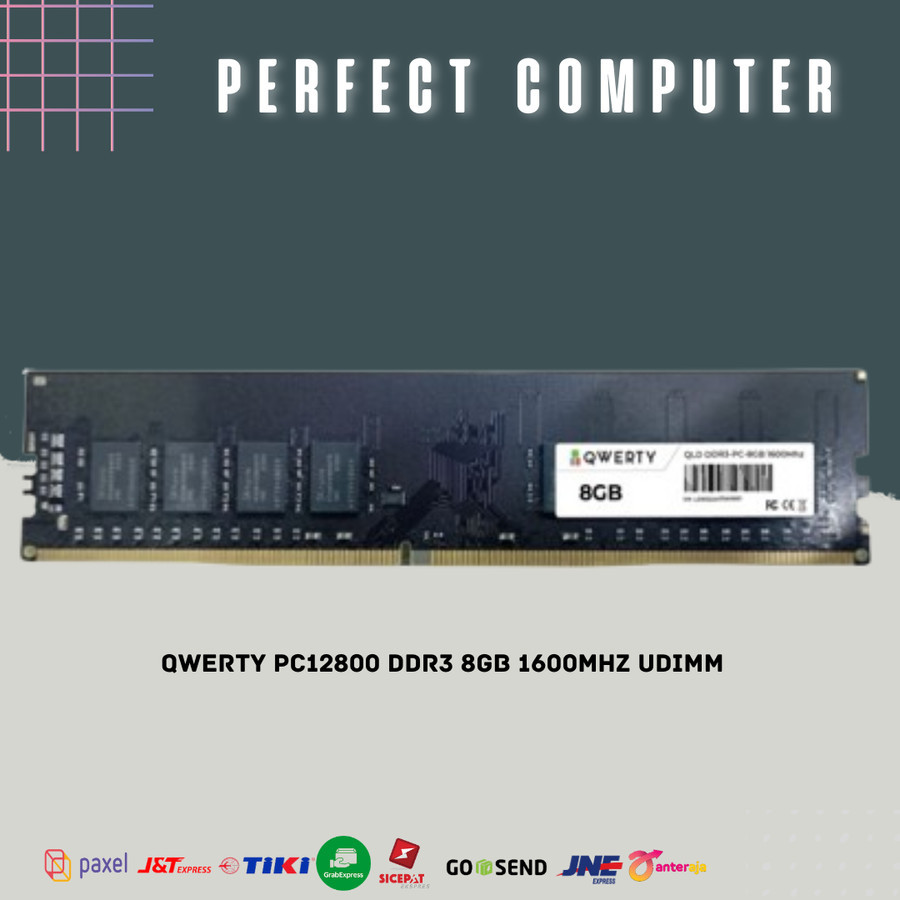 MEMORY QWERTY PC12800 DDR3 8GB 1600MHZ UDIMM