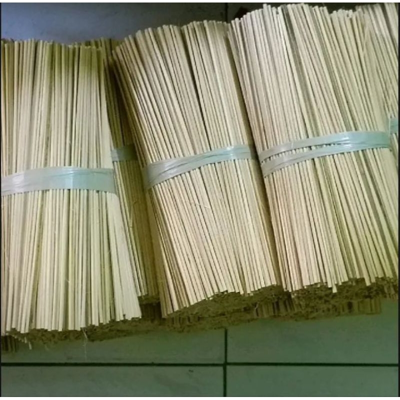 tusuk papeda 1kg uk 24 cm tusuk bambu tumpul/tusuk telur gulung/tusuk papeda