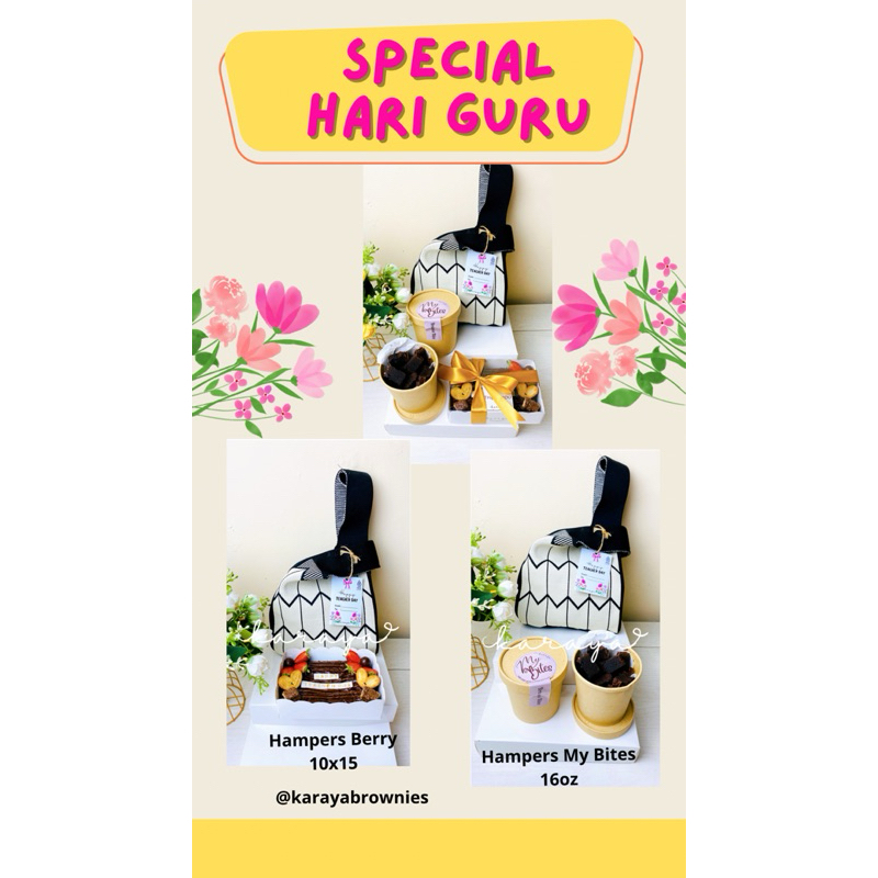 

Hampers Hari Guru | Hampers Fudgy Brownies | Teacher Day