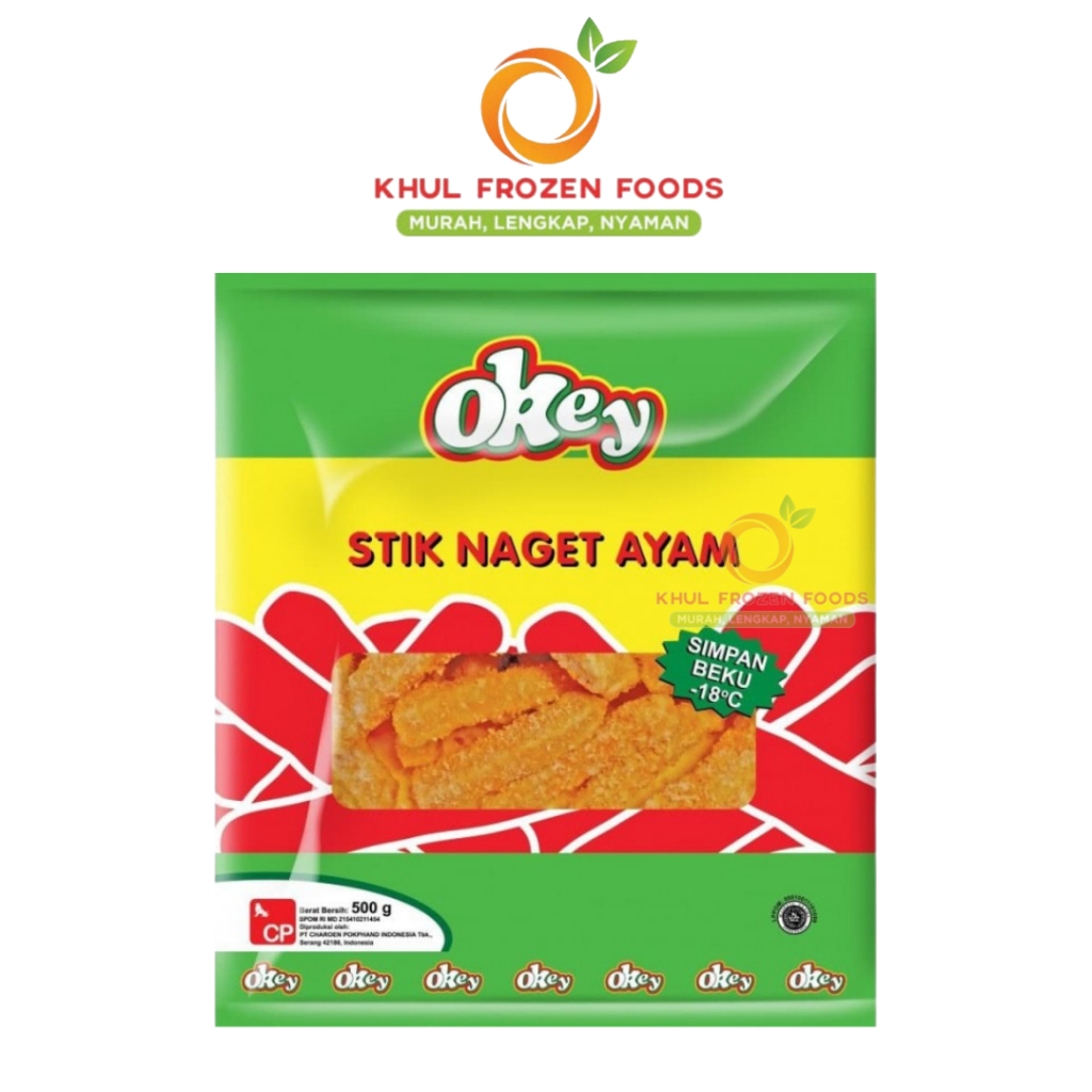 

Okey Nugget Ayam Stick 500Gr/ OKEY/ Nugget ayam stick/ Nugget ayam/ Naget frozen
