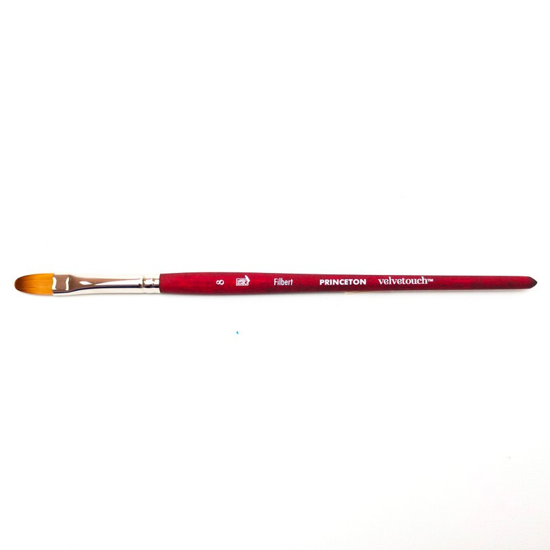 

Princeton Velvetouch Synthetic Short Handle Filbert