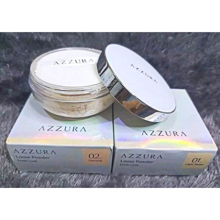 AZZURA Loose Powder Bedak Tabur Matte | Bedak Wajah Azura -