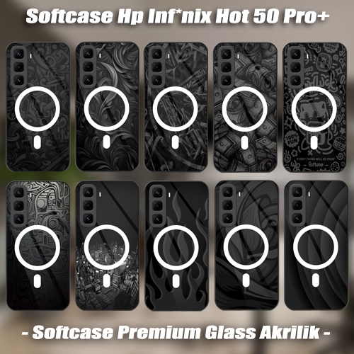 SOFTCASE GLASS KACA INF*NIX HOT 50 PRO+ CASING HP INFIN*X HOT 50 PRO PLUS CASE HP PREMIUM MAGSAFE