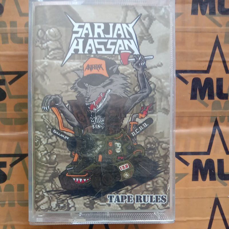 KASET PITA PUNK/THRASHCORE - SARJAN HASSAN "TAPE RULES"