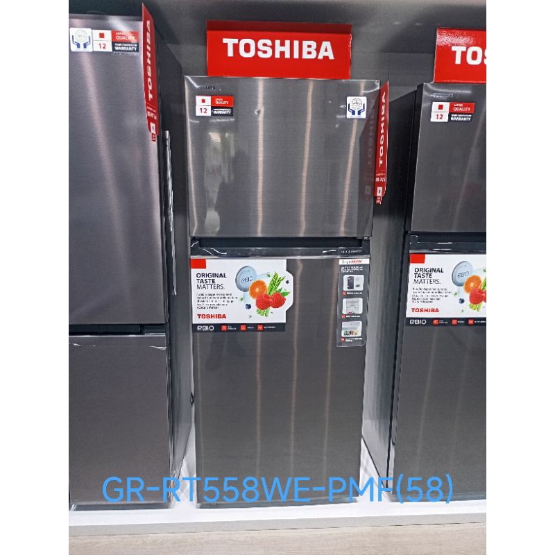 Kulkas 2 Pintu 200 Liter 300 Liter 400 Liter Toshiba Low Watt Hemat Listrik Inverter Anti Bunga Es