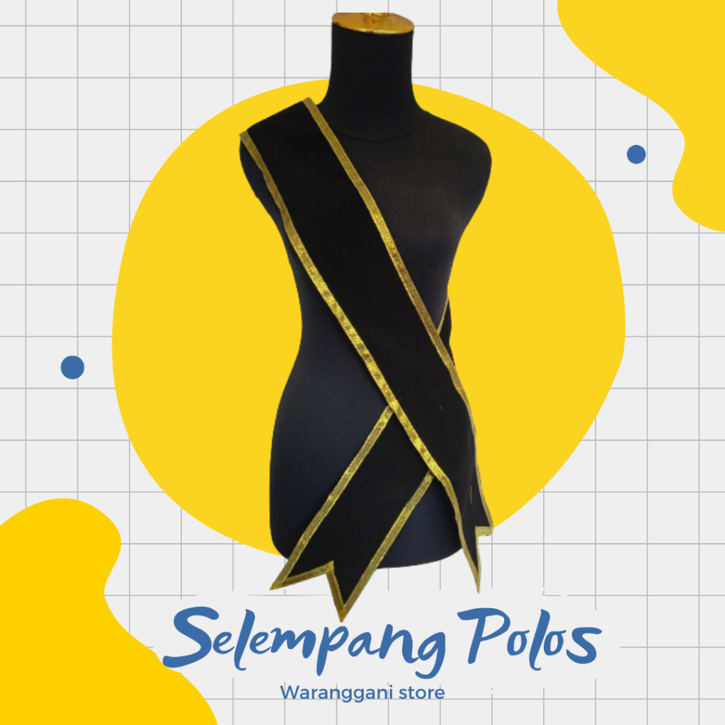 SELEMPANG WISUDA POLOS | SELEMPANG TANPA NAMA | SLEMPANG WISUDA | SELEMPANG BLUDRU