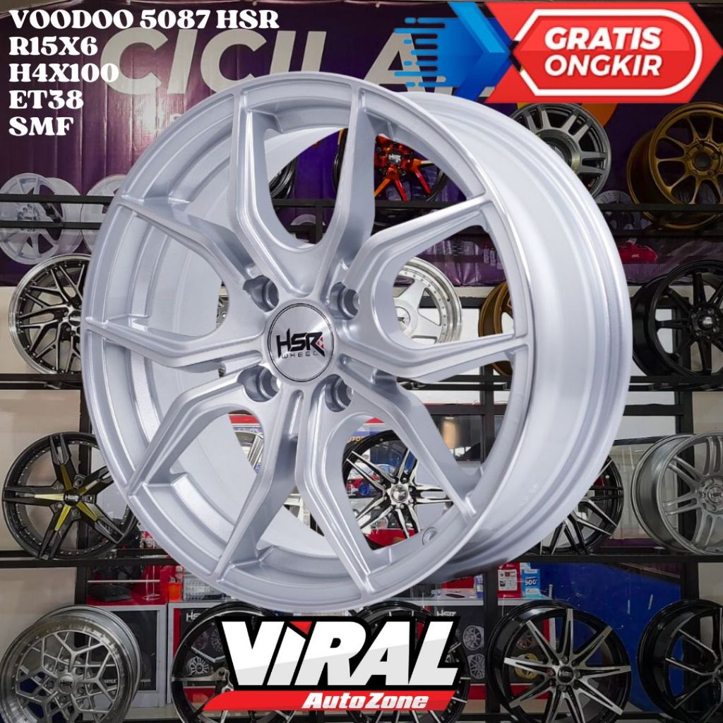 Velg Mobil CALYA , SIGRA , DATSUN , SPIN , HSR VOODOO RING 15 R15 MURAH