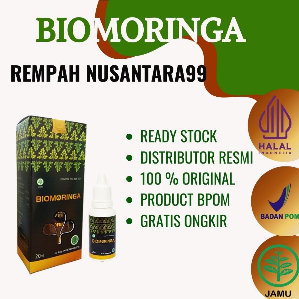 

BIO MORINGA 20 ML /MORINGA JAMU TETES /Jamu Herbal | Moringa