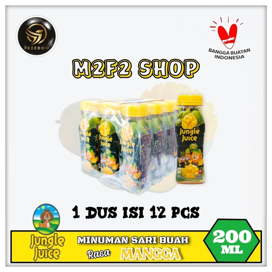 

Diamond Jungle Juice Mango | Jus Mangga Botol Pet - 200 ml (Kemasan Pack)