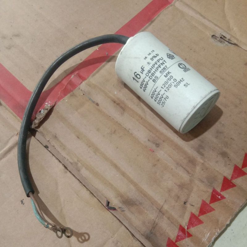 kapasitor 16uf bulat