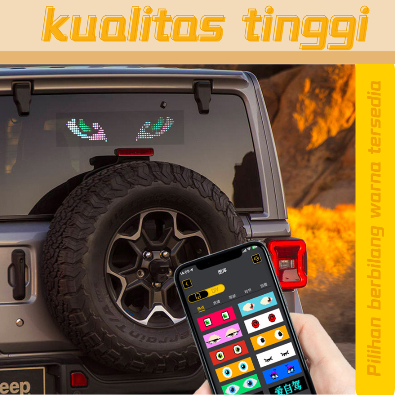 Moving Mini Signboard RGB light LED Screen Display strip mobil RGB light Bluetooth USB PNP Led bar l