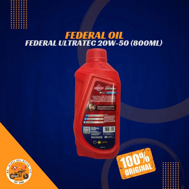 [Federal Oil] (0,8L) Federal Ultratec 20W-50