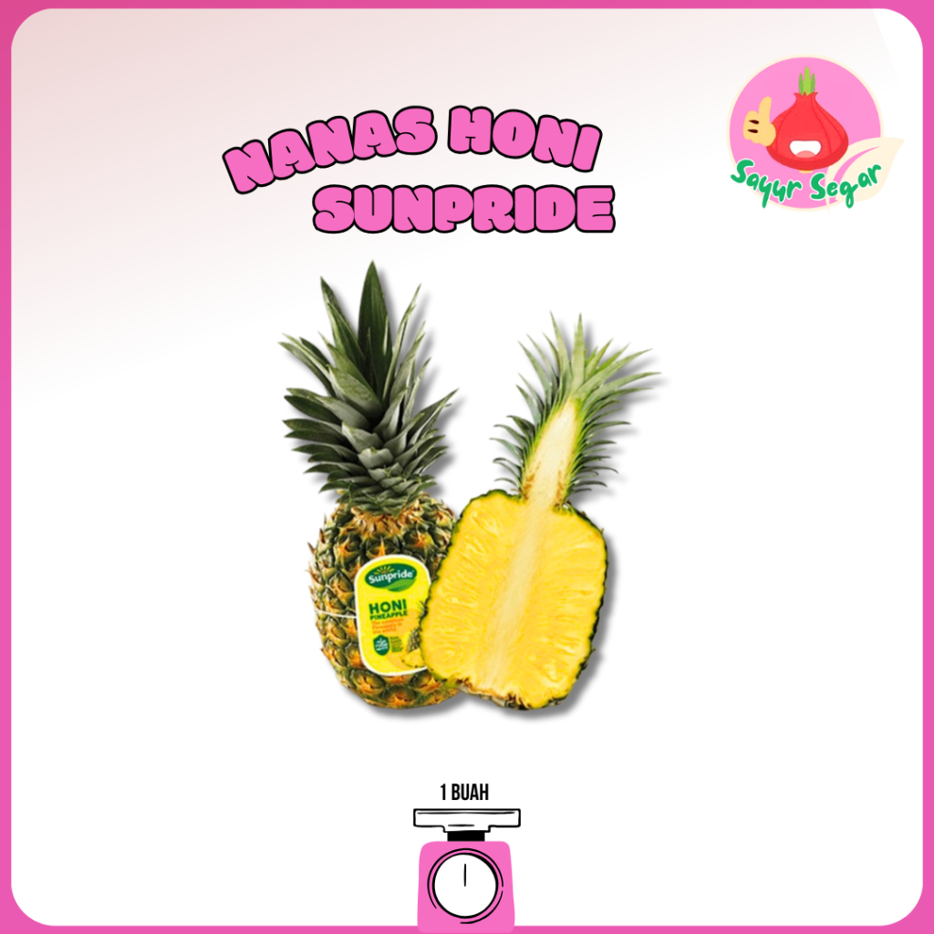 

Sayur Segar - Nanas Honi Sunpride 1pcs / Pineapple