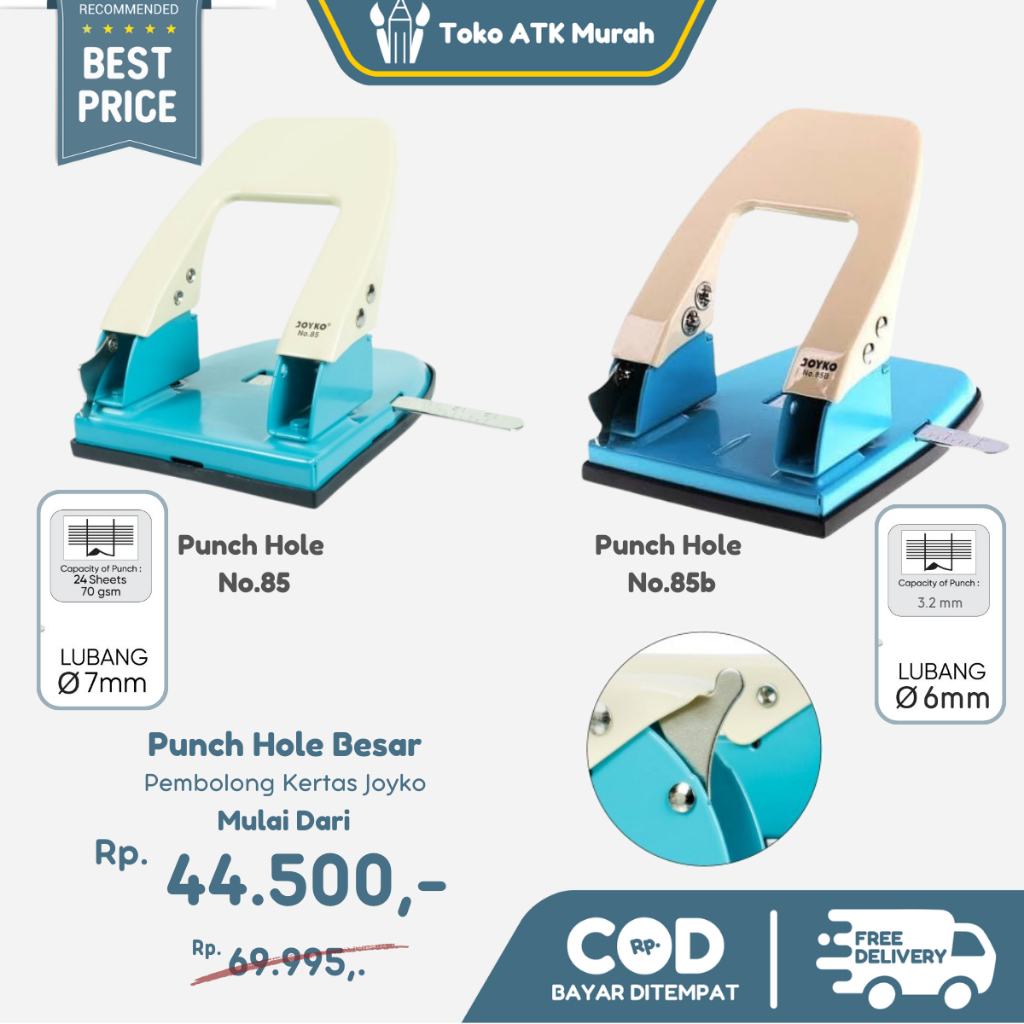 

Pembolong Kertas/ Punch Hole Joyko No. 85b / No. 85