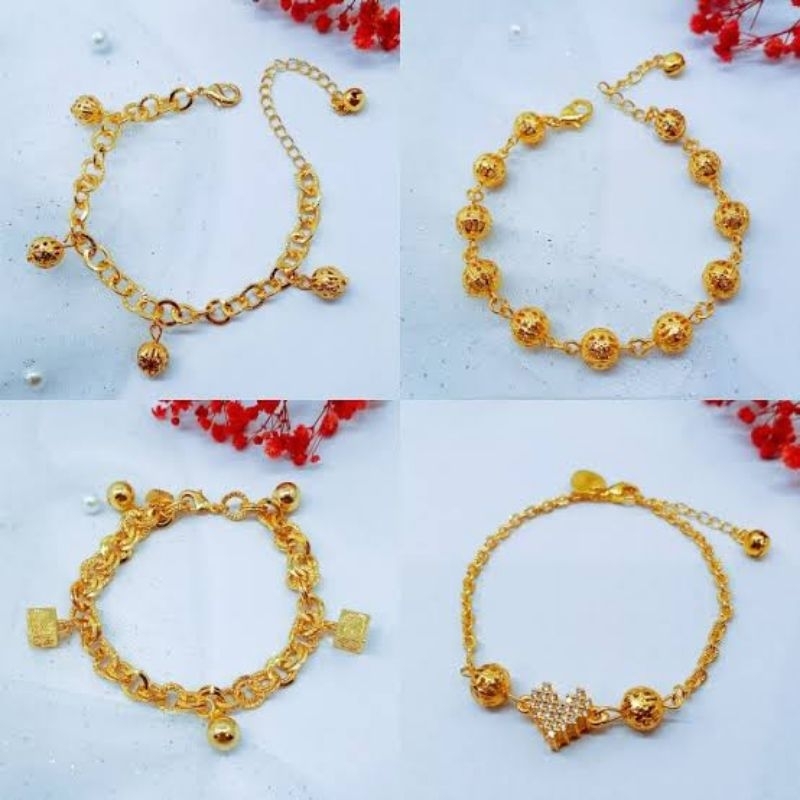 gelang anak  rantai emas 17 karat