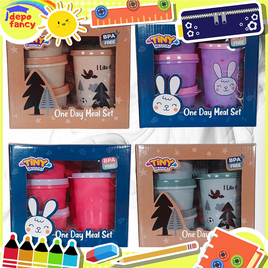Lunch Box Set TINY TREASURE ONE DAY MEAL SEAT BTS010.TILR / Kotak Makan / Tepak Makan