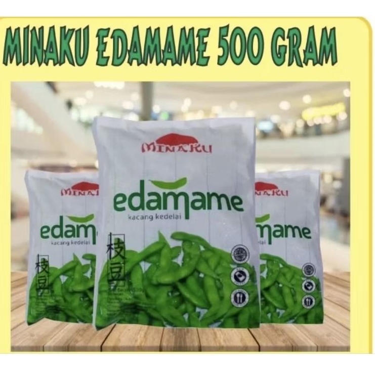 

EDAMAME KACANG KEDELAI BEKU/MINAKU EDAMAME KACANG KEDELAI SIAP MAKAN BERAT 500G/EDAMAME KACANG SIAP SAJI 500G