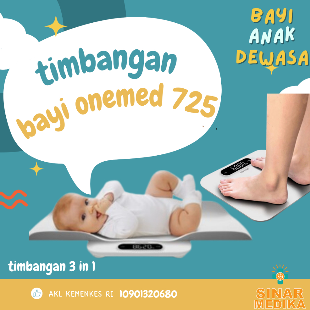 TIMBANGAN BERAT DIGITAL BAYI ONEMED . ALAT UKUR BERAT BADAN DIGITAL ONE MED