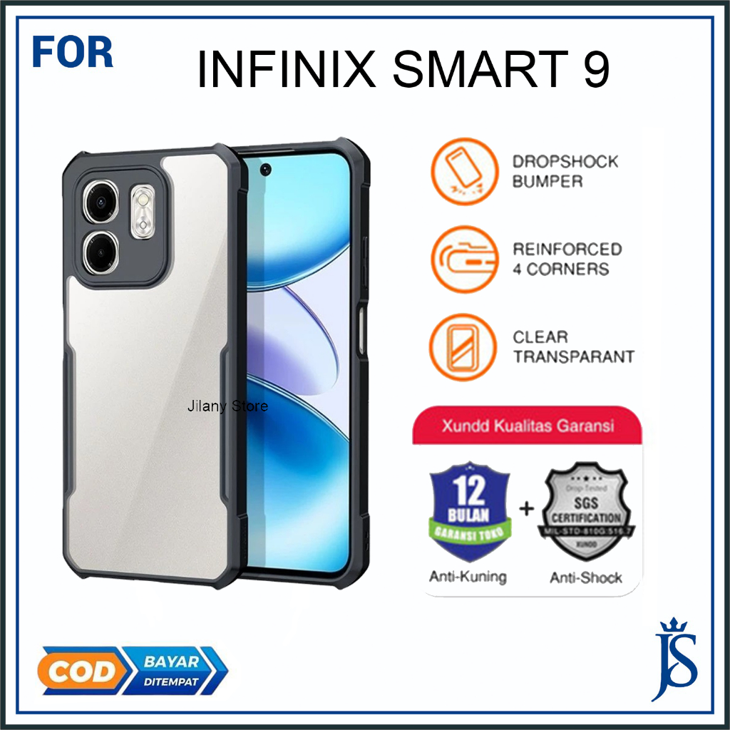 Case Xundd Infinix Smart 9 Softcase Shockproof Transparant Casing Full Cover