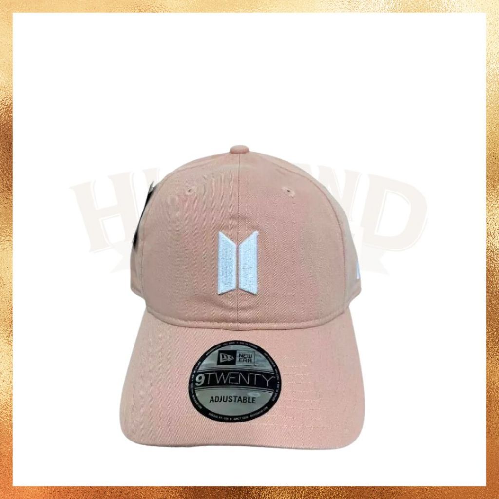 READY STOCK Topi New Era x BTS Official Collab Pink 9TWENTY Dad Cap Hat 100% Original