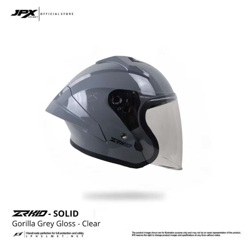 Helm cross JPX ZR Kids anak Grey