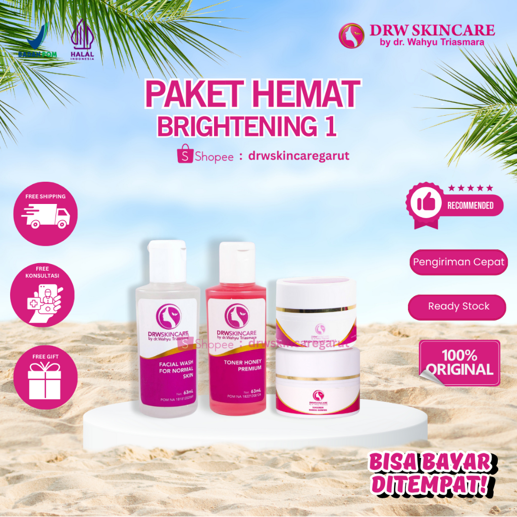 PAKET HEMAT ACNE & BRIGHTENING 1,2,3 DRW SKINCARE