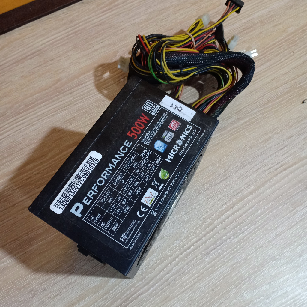 PowerSupply Psu pure 500w 80Plus Micronic Performance - Psu pure 500watt 80plus