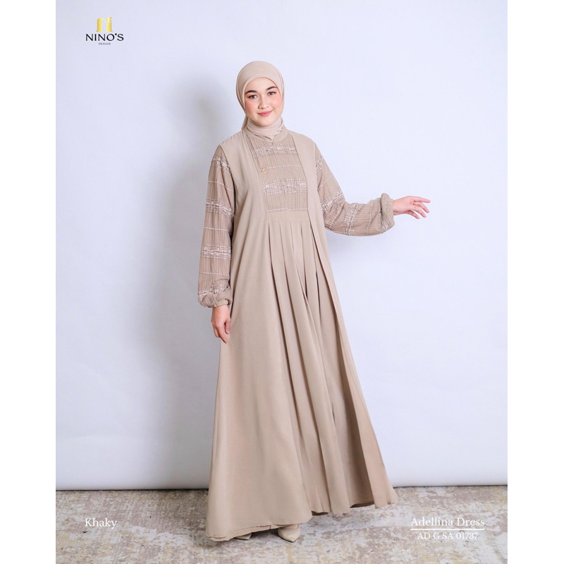 NINOS DESIGN ADELLINA DRESS NINOS GAMIS MISLIMAH NINOS ORIGINAL GAMIS NINOS MURAH