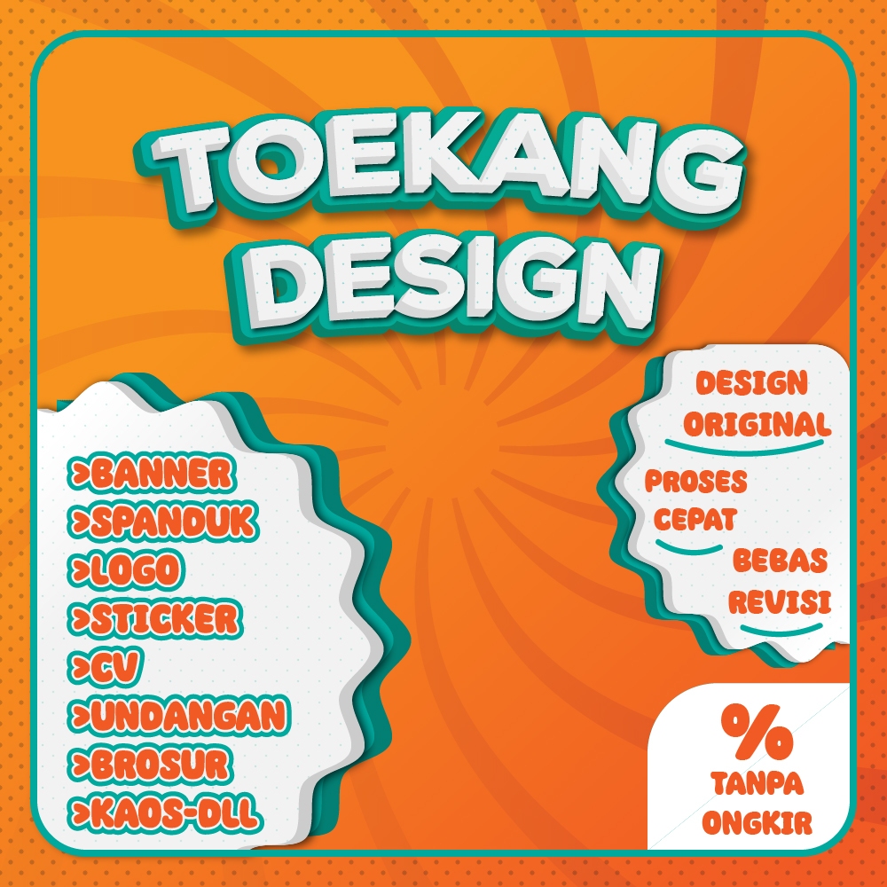 JASA DESIGN, LOGO, BANNER, CV, KAOS, UNDANGAN, DLL