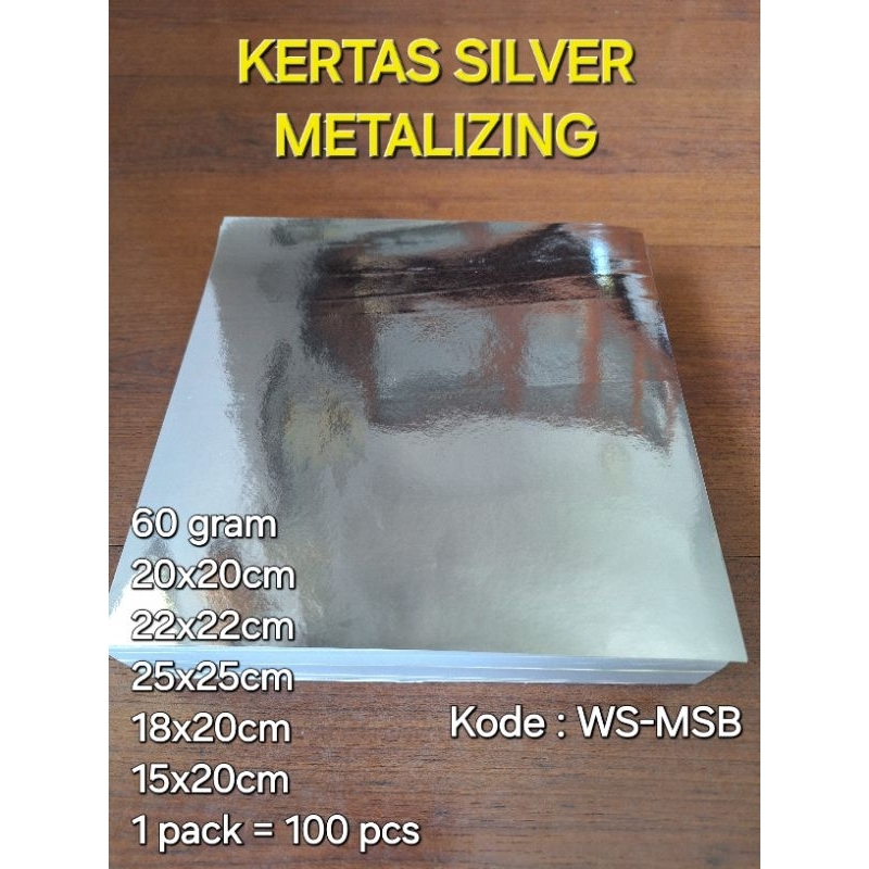 

RN Kertas Perak Silver Metalizing / Kertas Bungkus Coklat