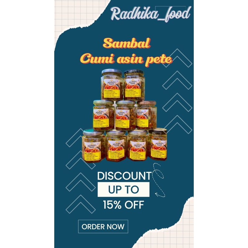 

Sambal cumi/teri/tongkol suwir/ikan asin