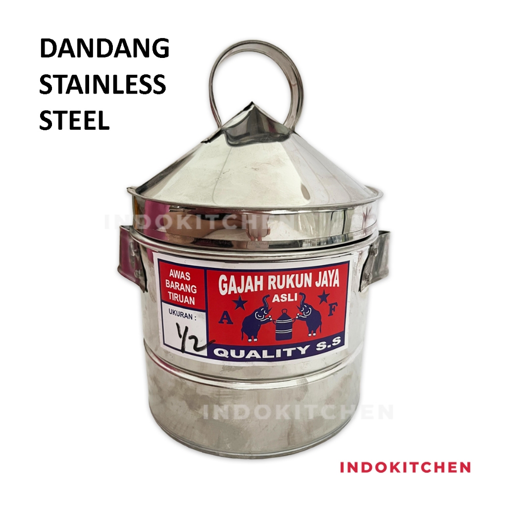 Dandang Stainless Steel Cap Gajah Rukun Jaya Dandang Stainless Steel Stenlis Sablukan Dandang Nasi