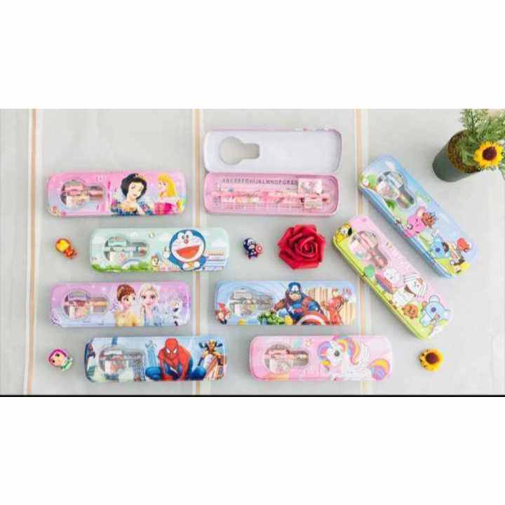 

Kotak Pensil Magnet Spesial Edition / Tempat Pensil 2 Sekat ada rautan nya cowok/cewek