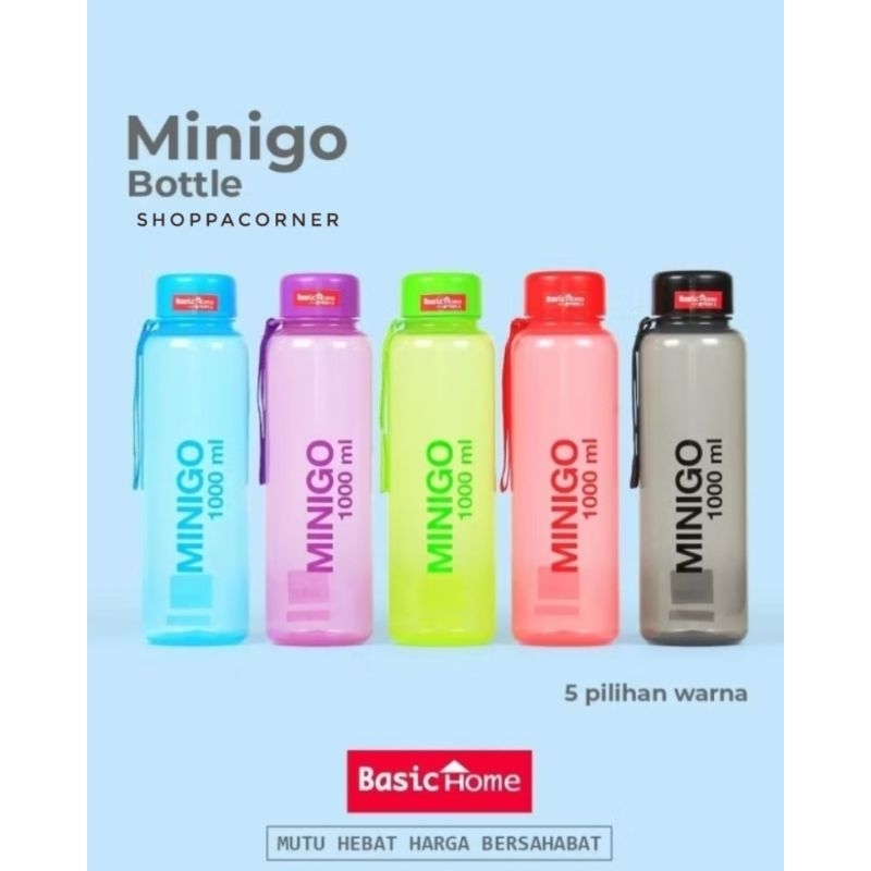BOTOL MINUM MINIGO LION STAR 600ML & 1L BOTOL BEKAL BOTOL AIR MINUM 600ML & 1000ML / MINIGO BOTTLE