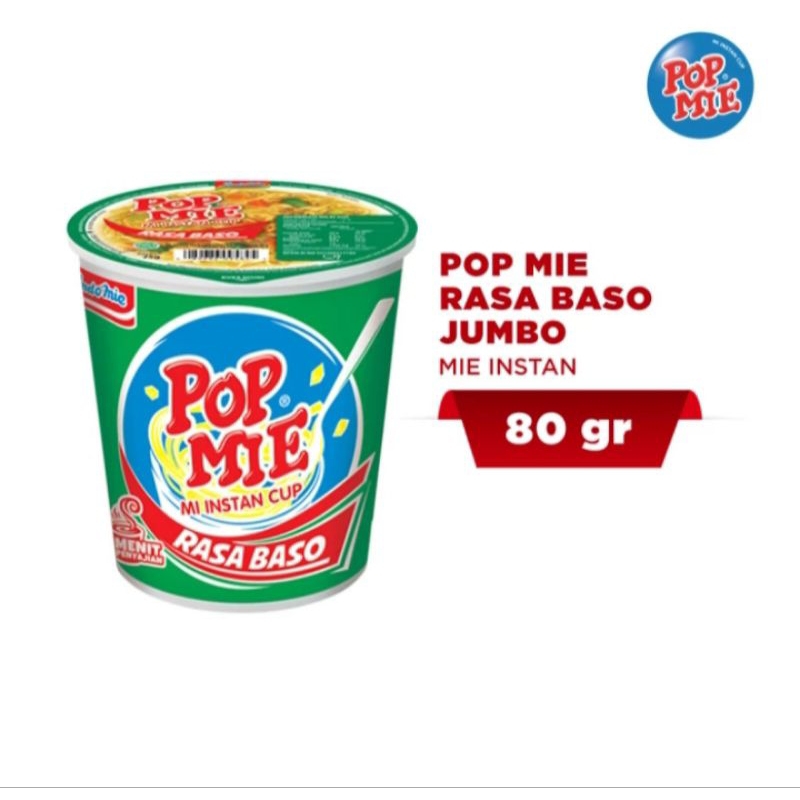 

[GRATIS ONGKIR] Pop Mie Baso Jumbo 80gr 1 Pcs