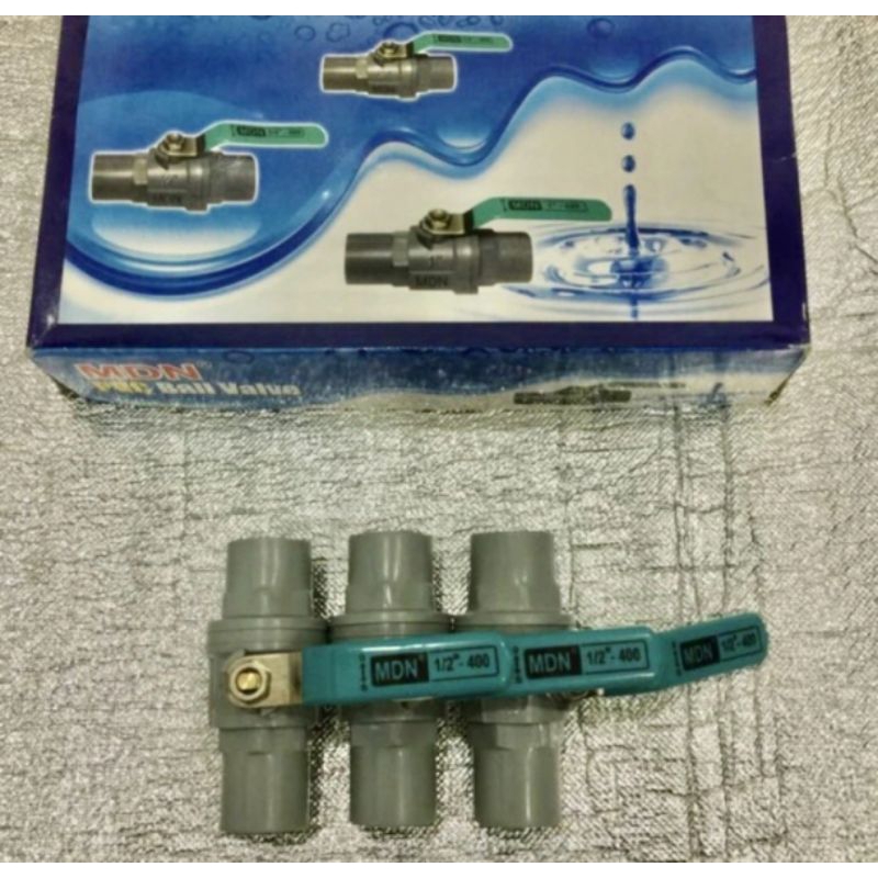 MDN balvalve pvc gagang besi 1/2 inchi stop keran air stop kran pipa 1/2 inchi murah berkualitas bal