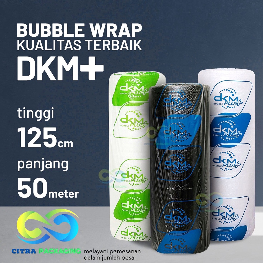 

KODE Y55K PLASTIK BUBBLE WRAP MURAH PREMIUM 125 CM X 5 M DKM BLUE