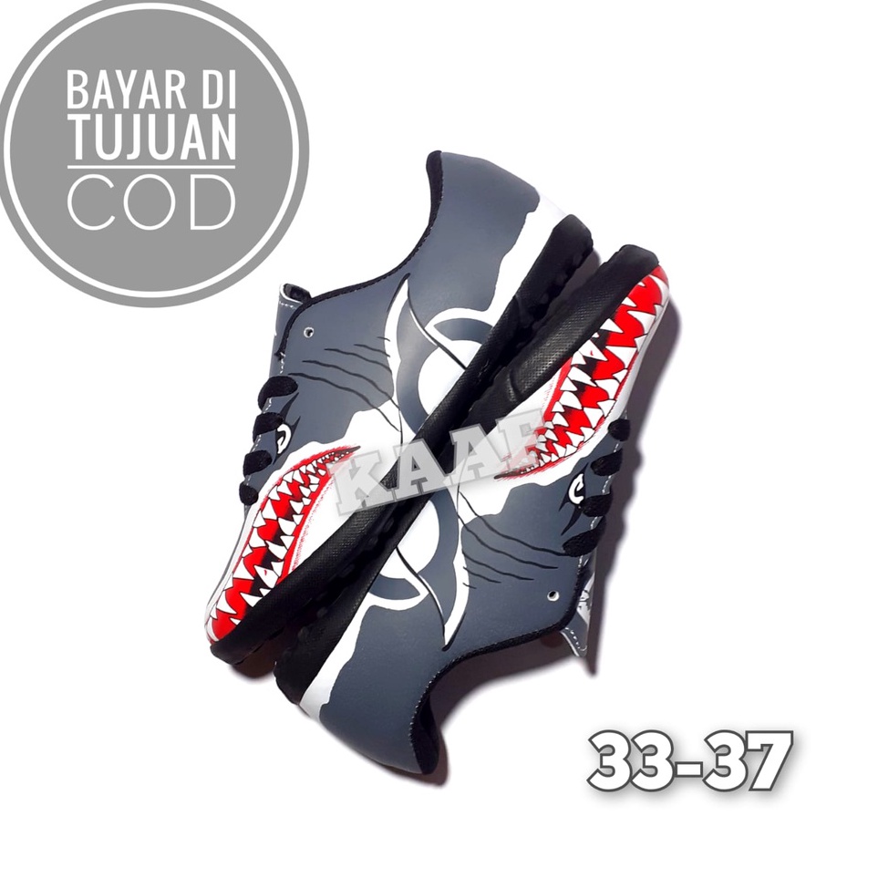 Stock Limited  Sepatu Futsal Anak Ortuseight Catalyst Requin FG Red White I Grey White l Blue White 