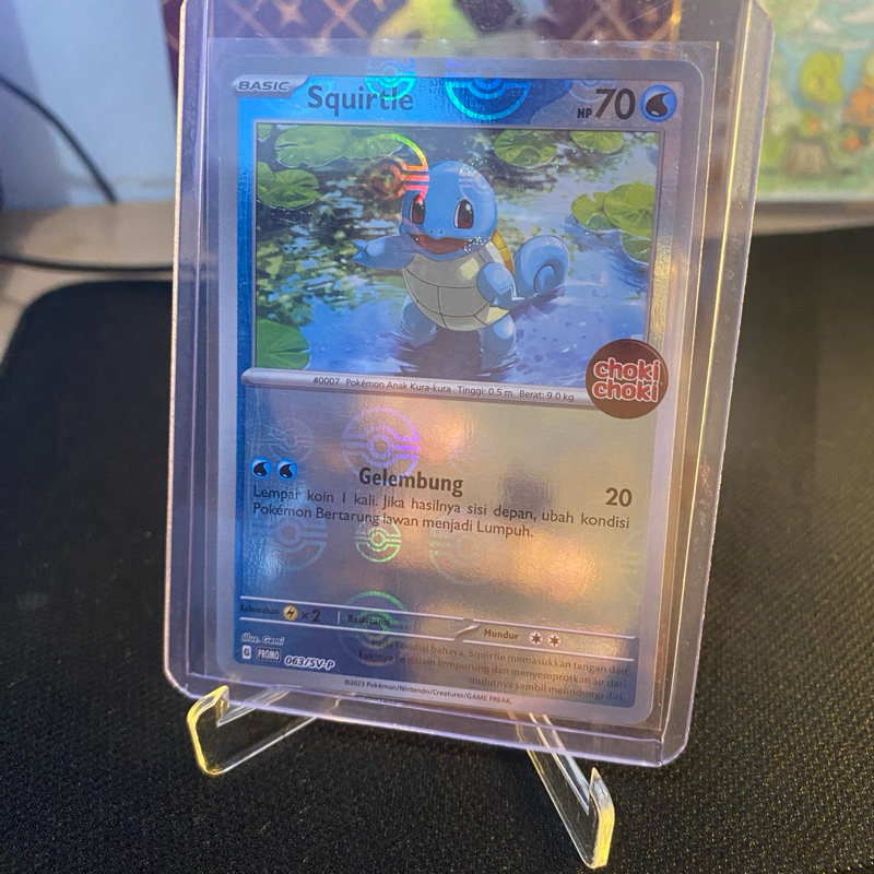 Squirtle Reverse Holo Pokeball Promo Choki Choki TCG Pokemon