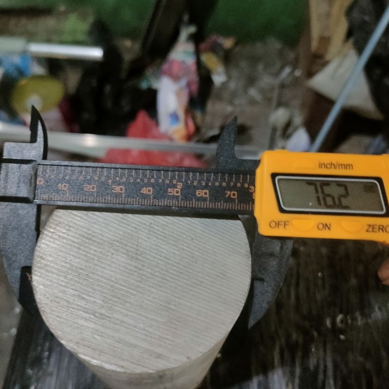 as aluminium OD 76mm panjang 6cm