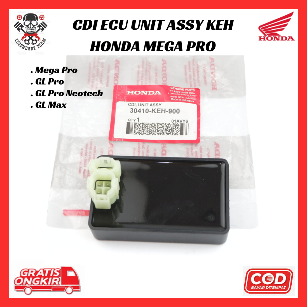 CDI Ecu Unit Assy Ori Honda Mega Pro - GL Pro - GL Pro neotech - GL Max 30410-KEH-900