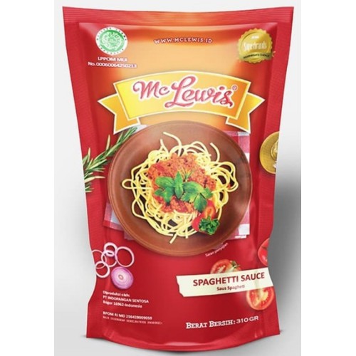 

Mc Lewis Saus Spaghetti 310 gram/Saus Spaghetti Mc lewis 310 gram