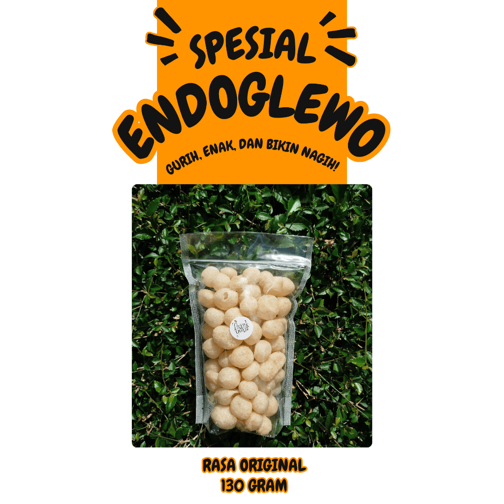 

Cemilan Pedas Endog Lewo Kiloan Kemasan 13 gram Pouch