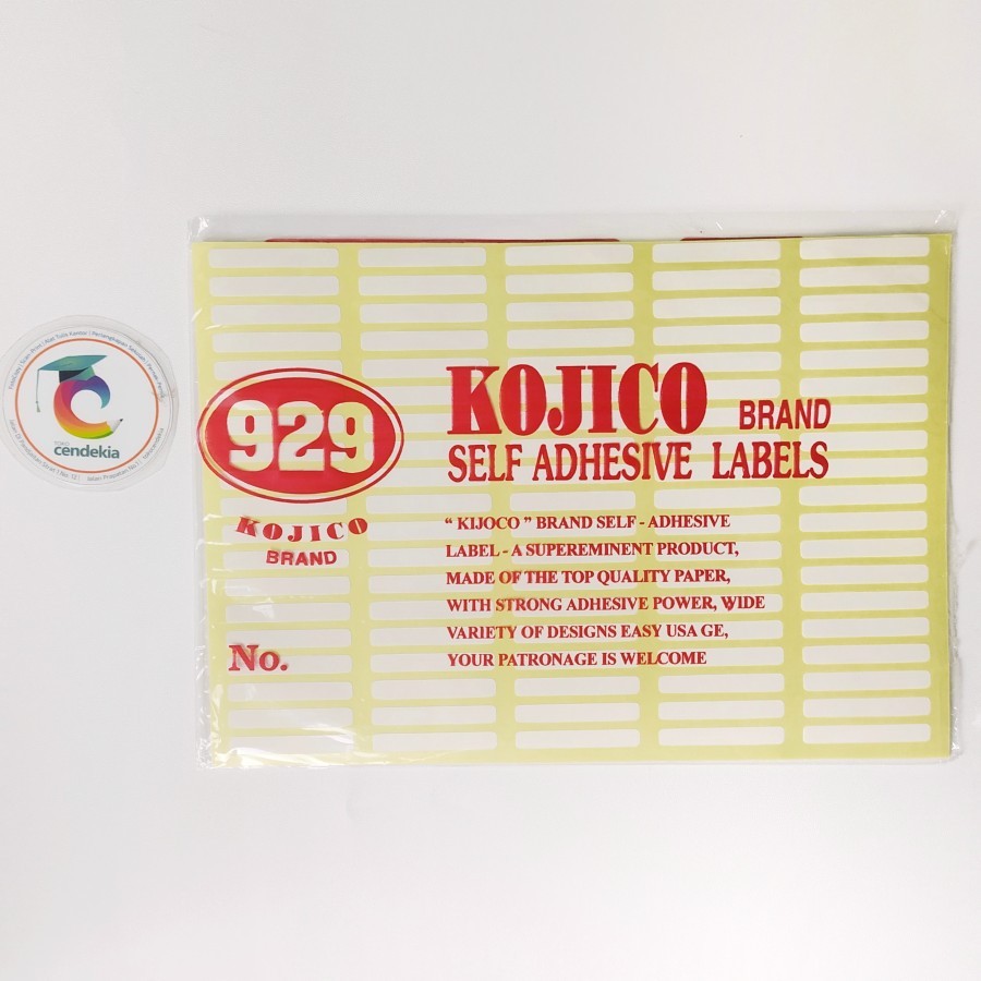 

Stiker Label ADHESIVE No. 99 5×34 mm