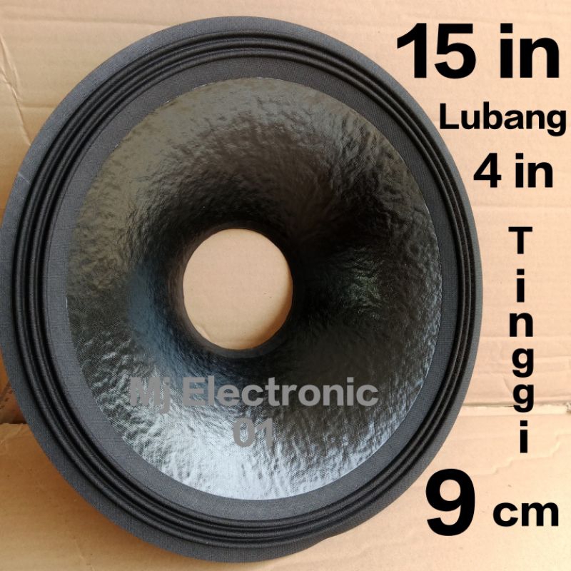 daun kertas speaker 15 in Lubang 4 in coating Tinggi 9 cm fr3