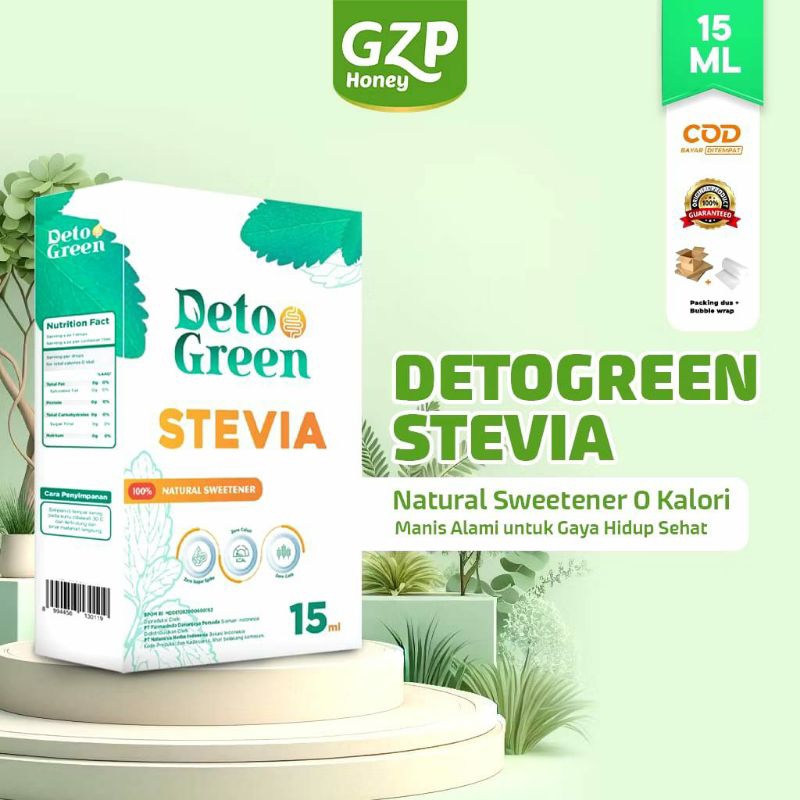 

DETO GREEN STEVIA Pemanis Alami Non Kalori isi 15 ml