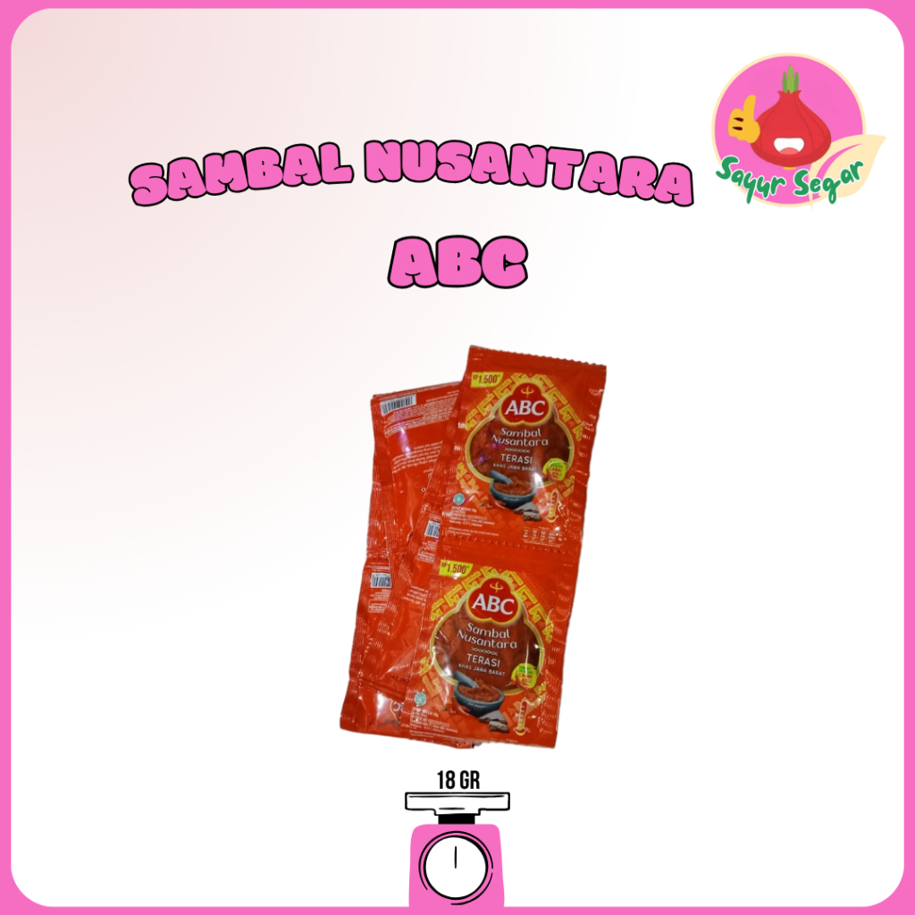 

Sayur Segar - ABC Sambal Terasi Nusantara Sachet Isi 10 / Chilli Sauce